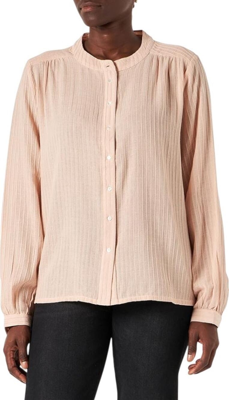 Part Two Pink Rose Dust Cotton Ripw Sh Button Down Shirt
